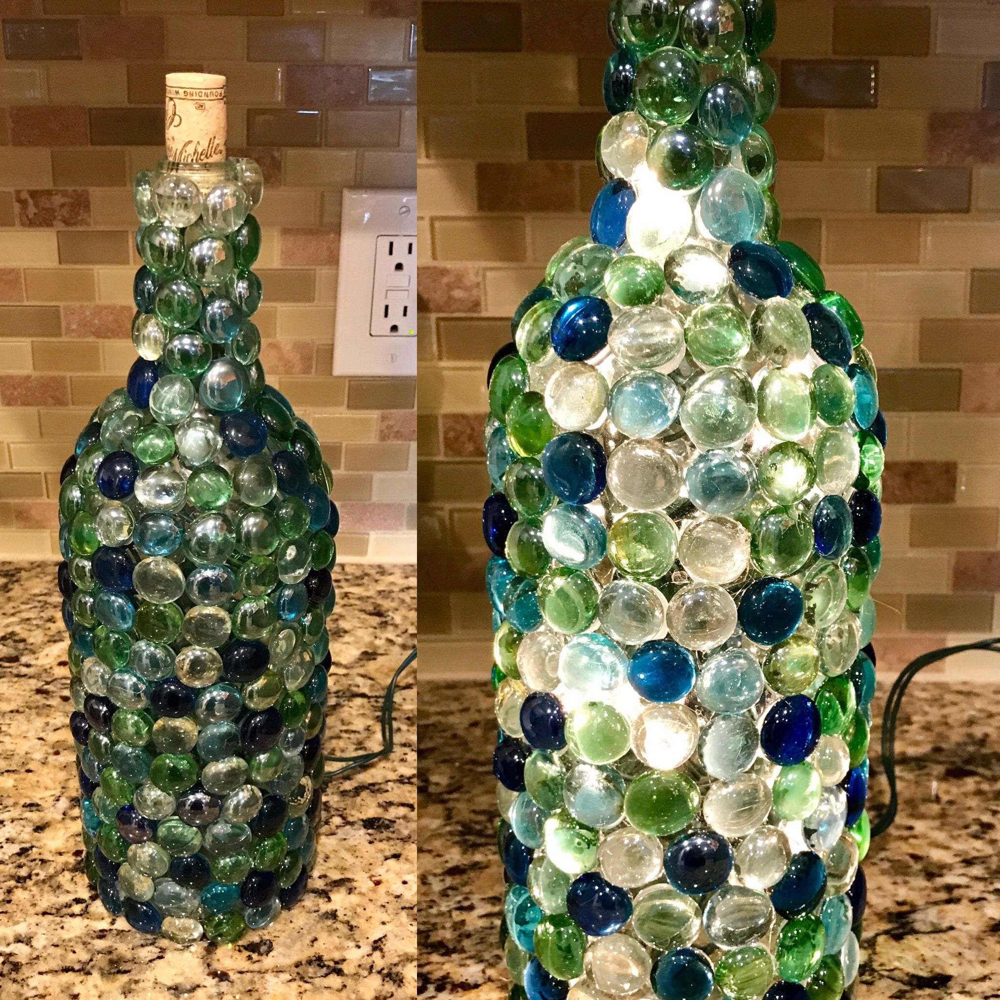 Recycled Bottle Luminaries