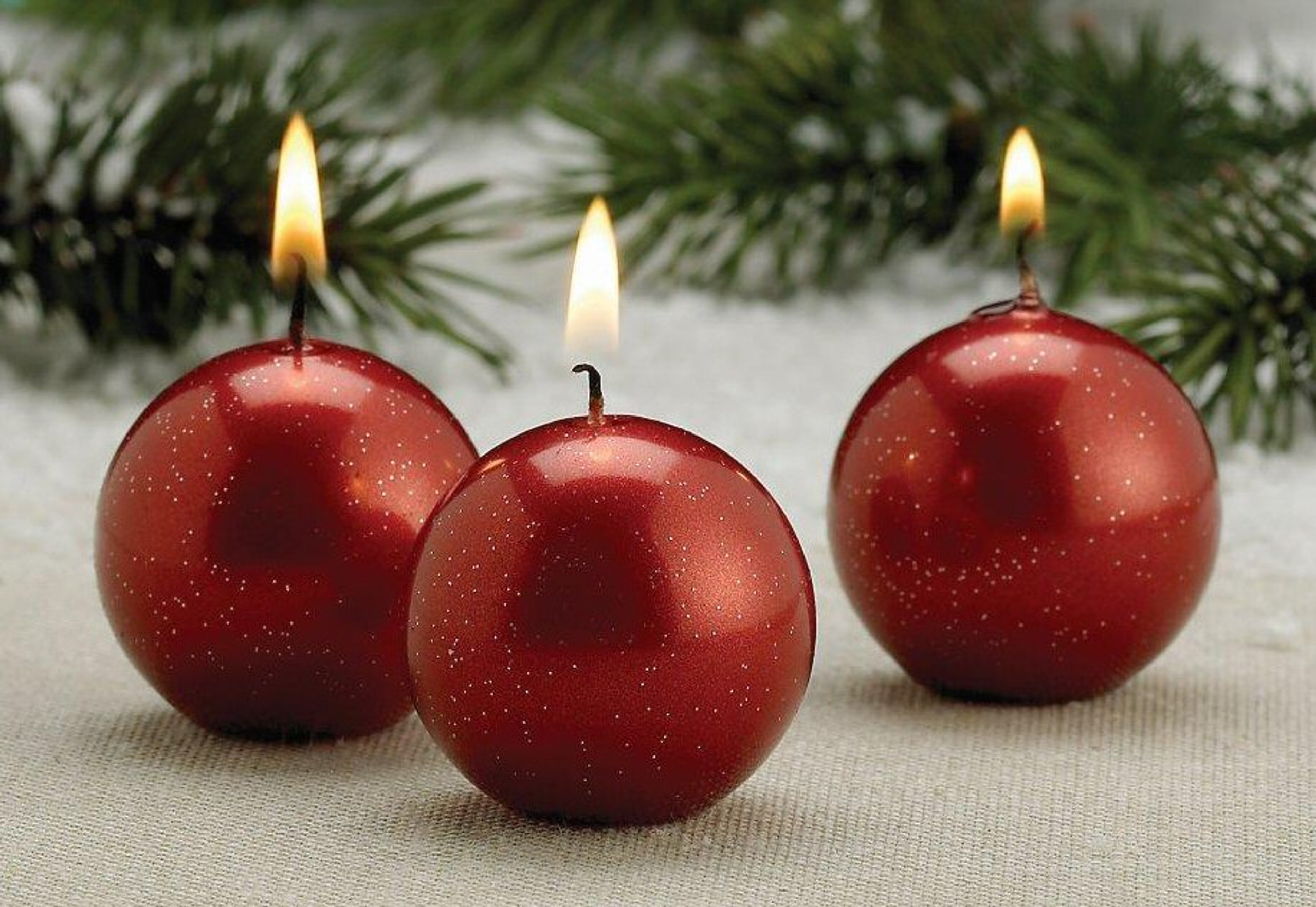 Red Christmas candles