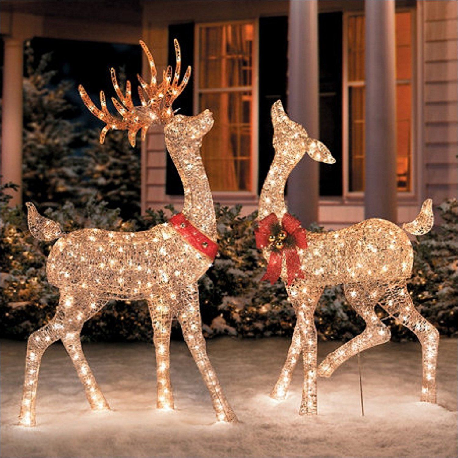 Reindeer Christmas outdoor tree decorations