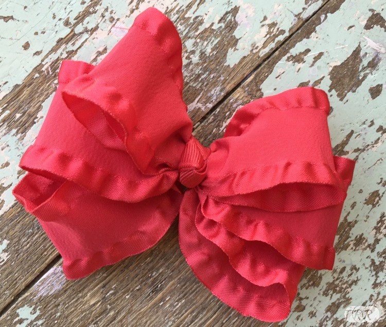 Ruffled bow