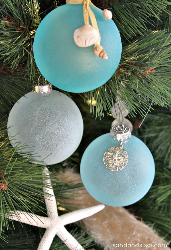 Sea Glass Inspired Ornaments