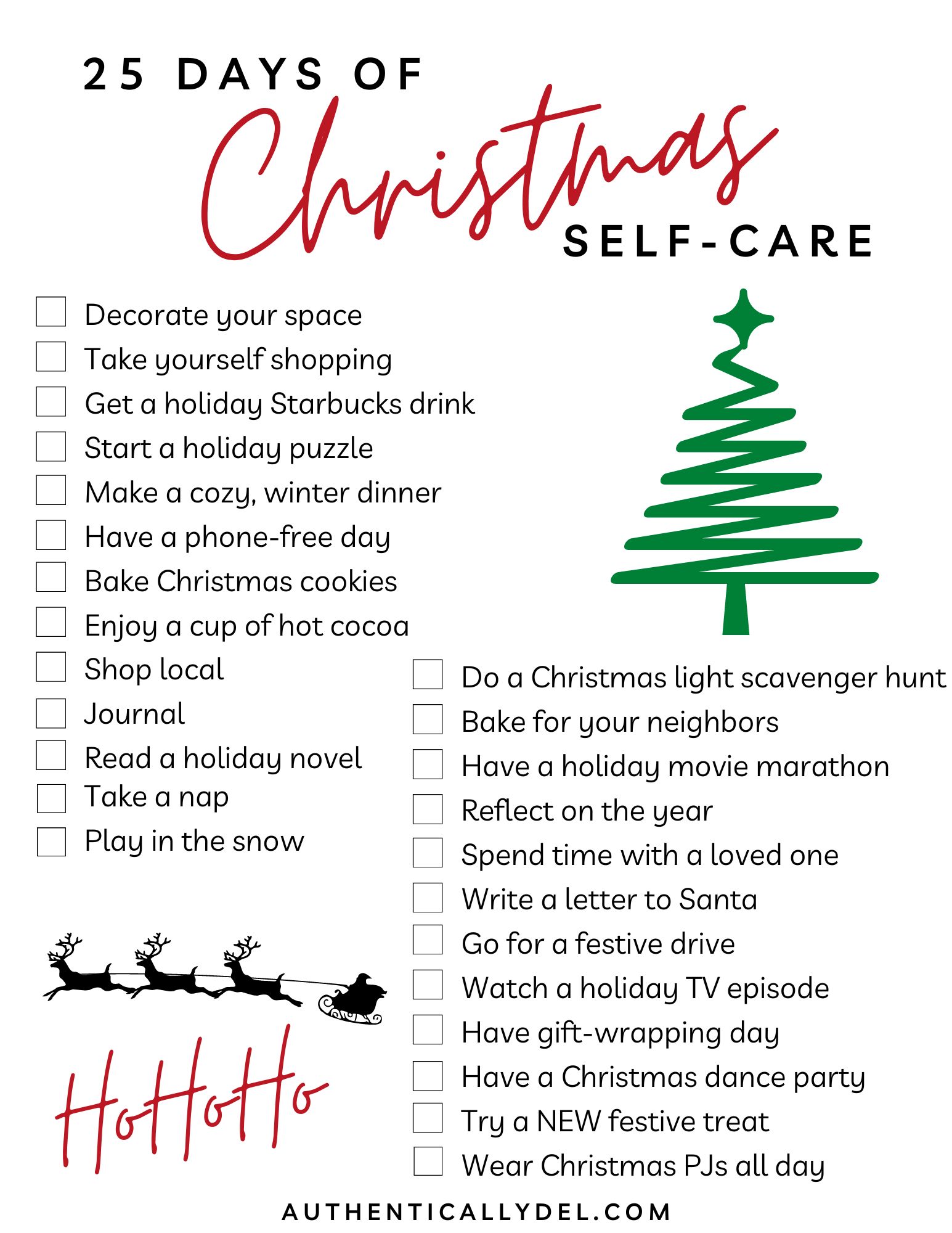 Self-care after Christmas