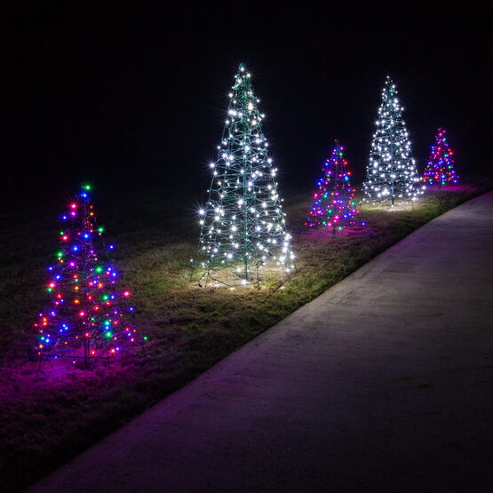 Shine Bright With Led Cool White Christmas Trees