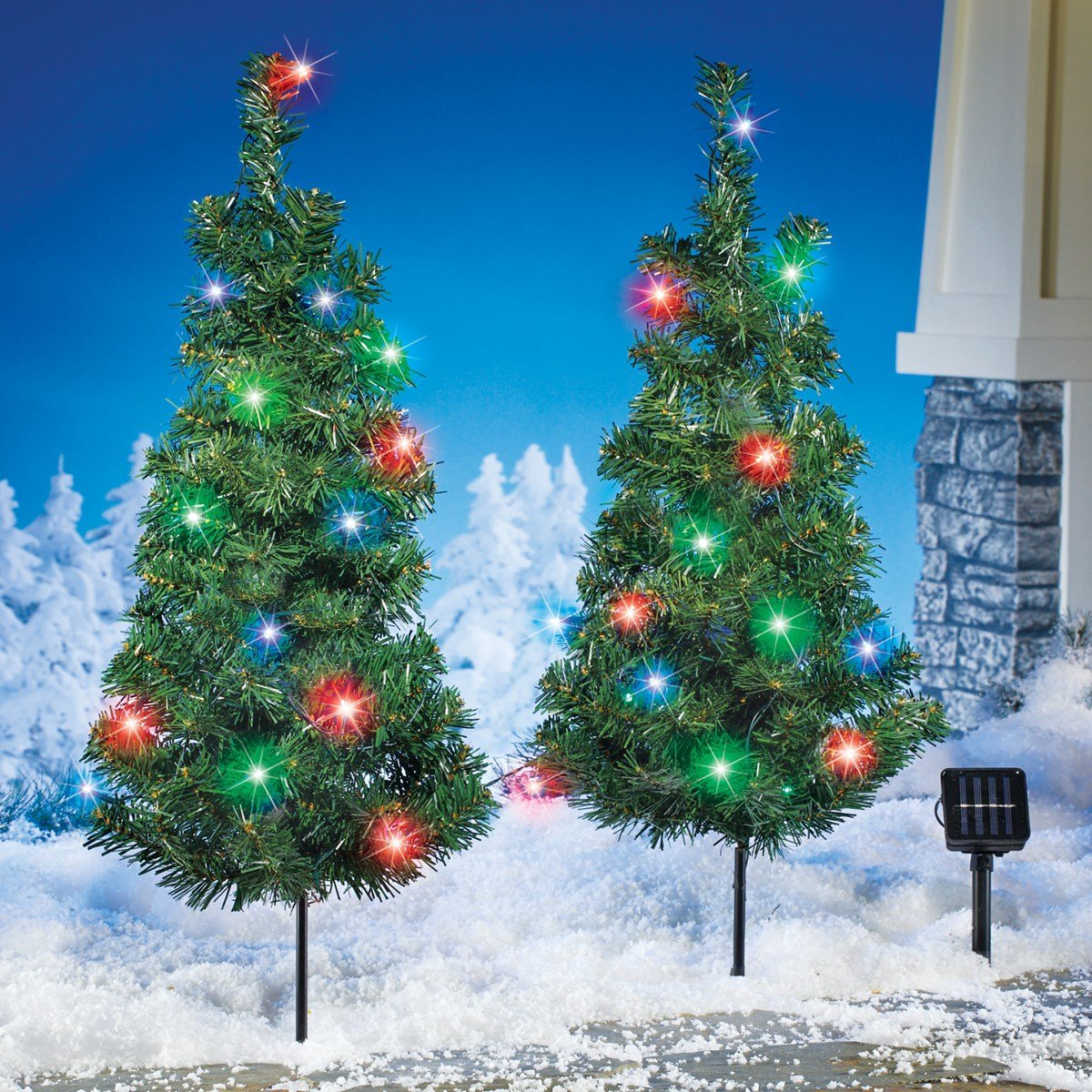 Solar Lighted Christmas Trees For A Bright Holiday Season