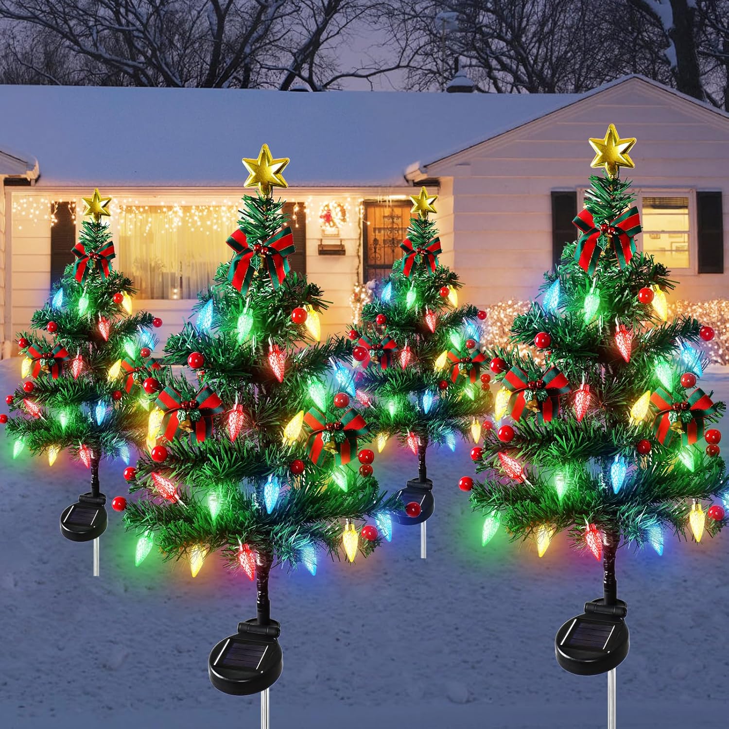 Solar-Powered Christmas Tree