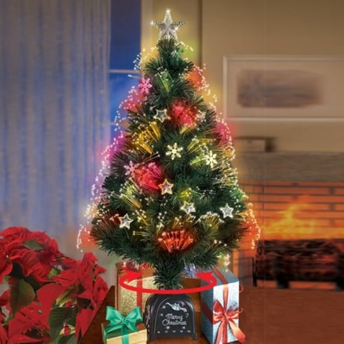 Tabletop Solar Lighted Christmas Tree