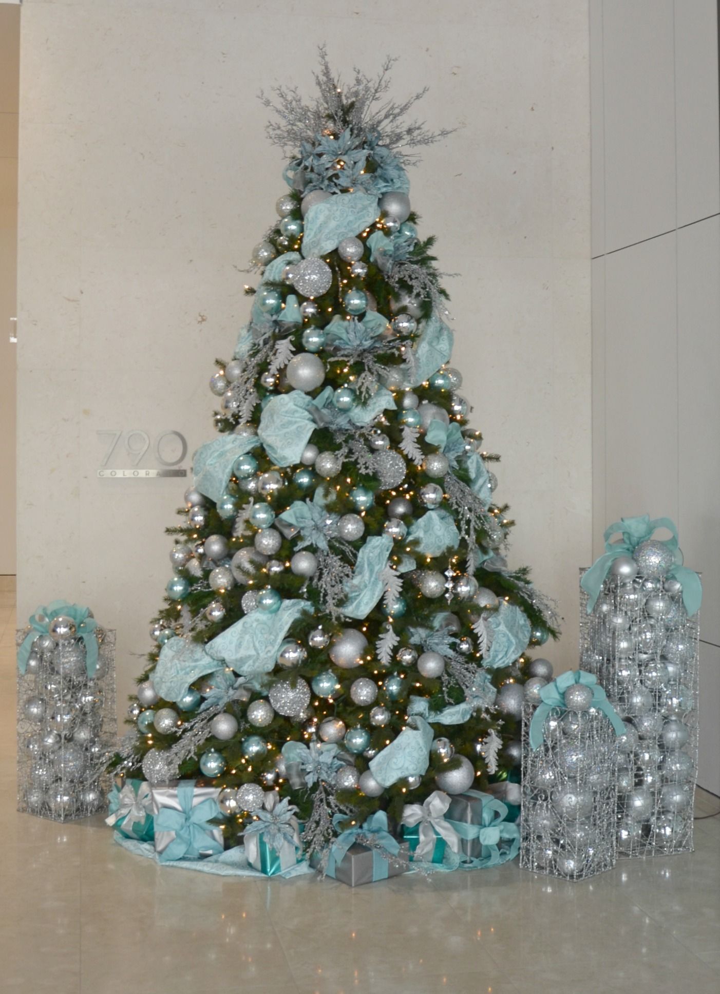 Tiffany Blue Boho Chic Christmas Tree