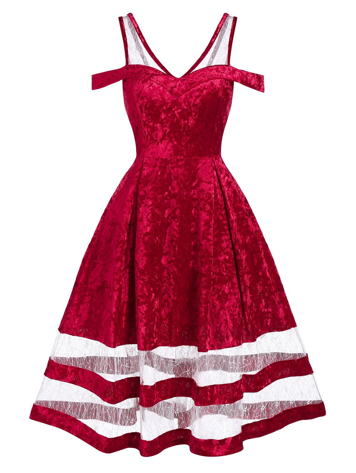 Velvet and Lace Christmas Dresses