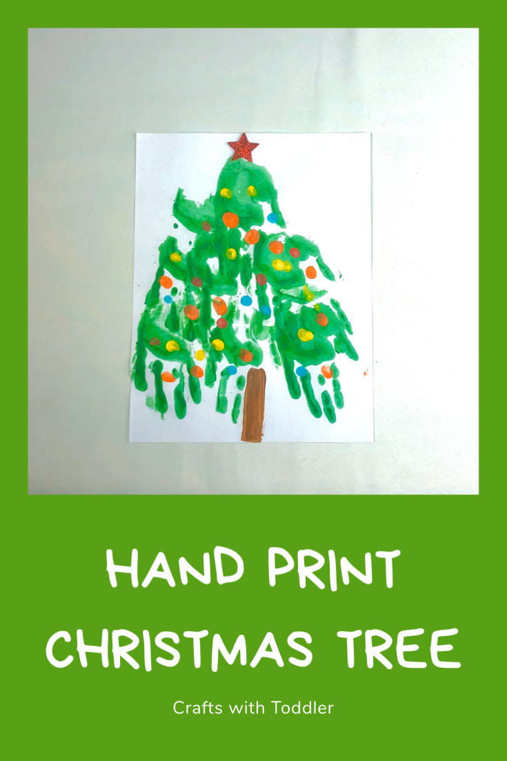 Handprint Christmas Tree Decoration