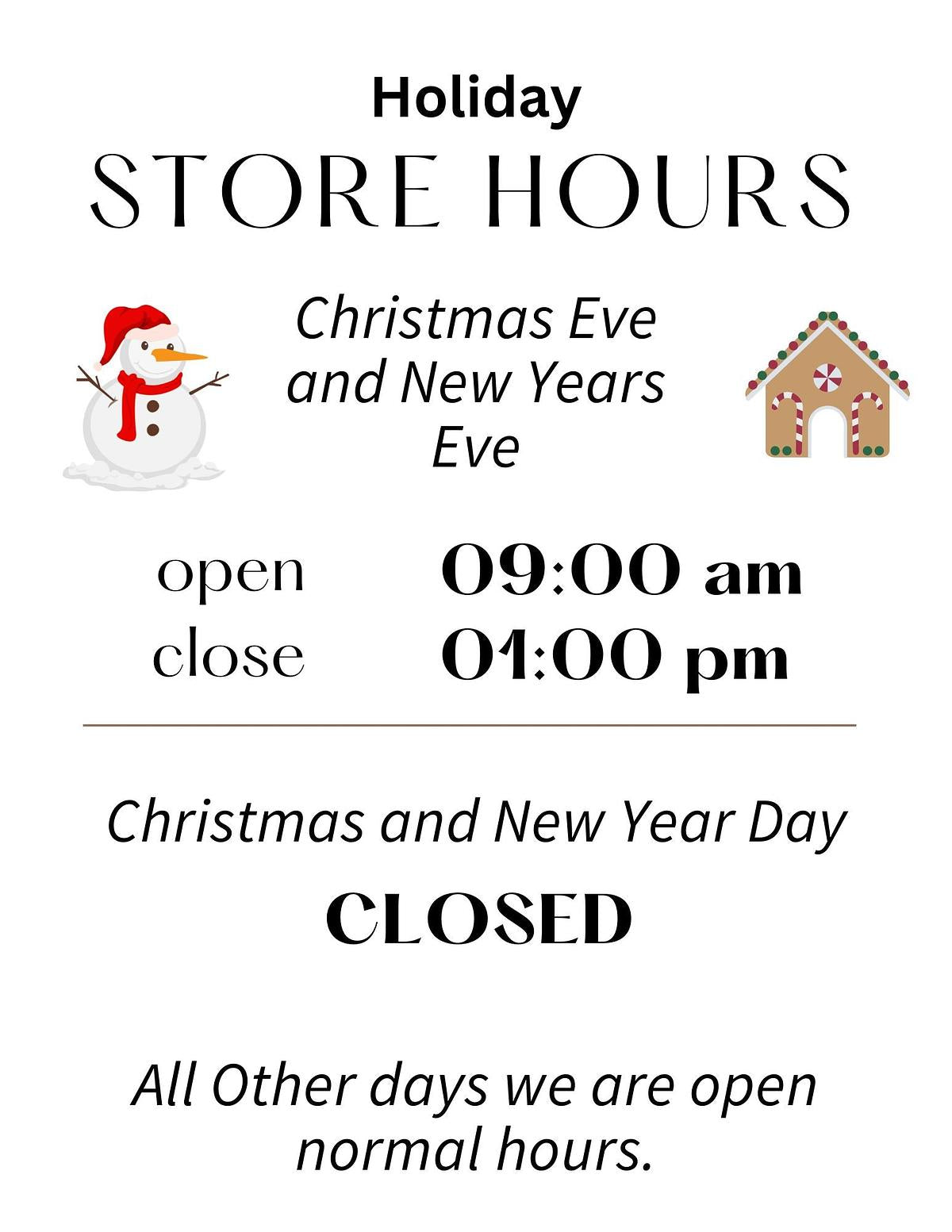 QFC Christmas Hours