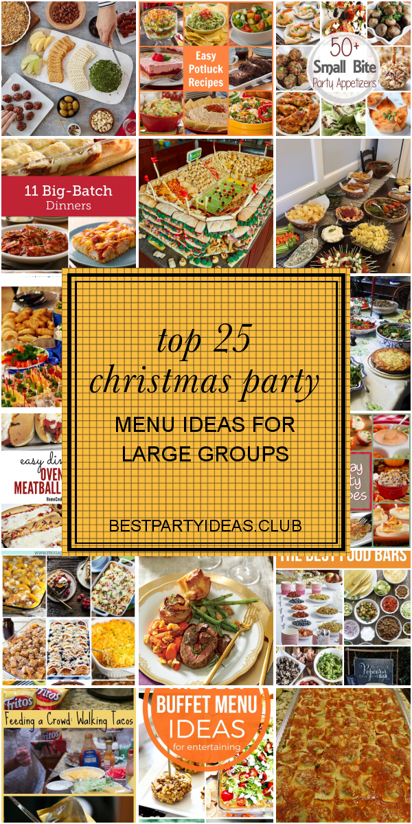 Christmas Dinner Ideas for Large Groups