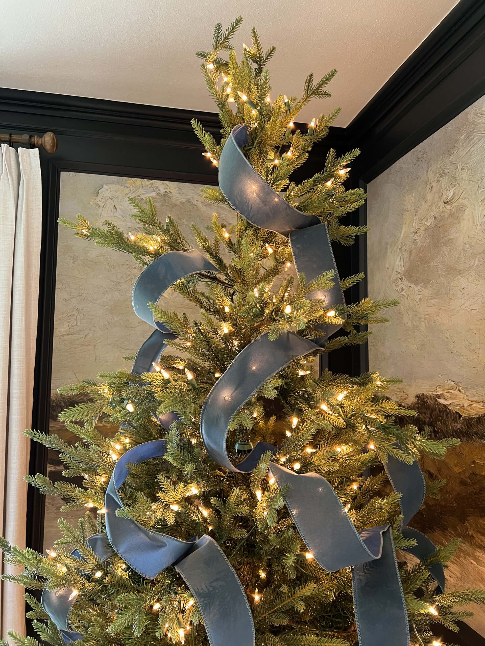 Clear Ribbon Christmas Tree Decor